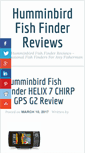 Mobile Screenshot of hummingbirdfishfinderreviews.com