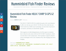 Tablet Screenshot of hummingbirdfishfinderreviews.com